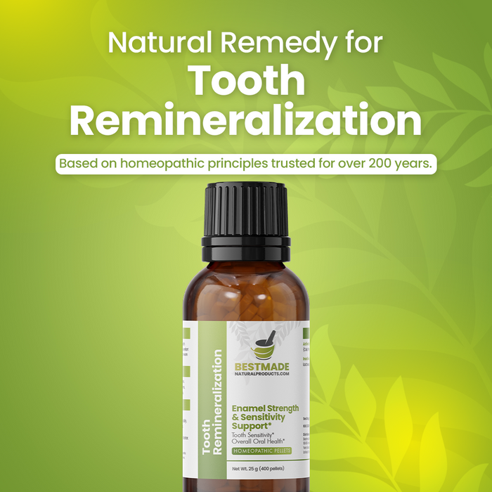 Tooth Remineralization Support - Cell Salt Combination to Reduce Sensitivity, Protect Enamel & Strengthen Teeth | Homeopathic, Non-Toxic, Natural, 400 Pellets