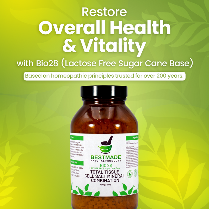 Homeopathic BIO28 for Increased Energy and Restored Vitality